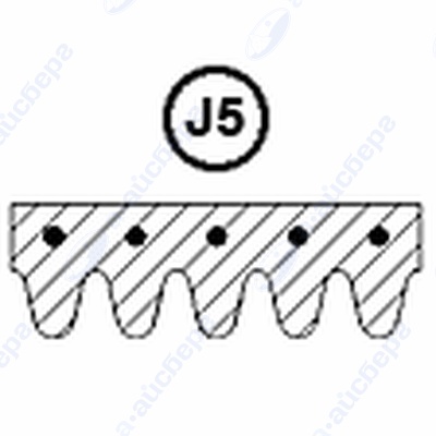 Ремень 1233 J5 92130442 1.11.005.14