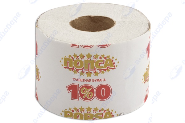 Бумага туалетная ПОПСА 1 шт БС0003