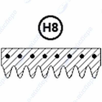 Ремень 1230 H8 41003164