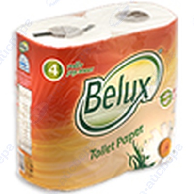 Бумага туалетная BELUX Plus 2сл 4 шт Белая с рисунком БС0012