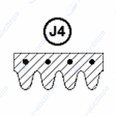 Ремень 1127 J4 Electrolux 1508550025